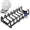 Stand for lids and plates, black, 30x14x6 cm