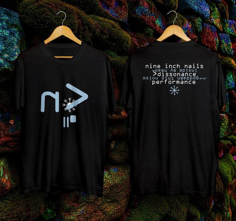 

1995 Nine Inch Nails | Dissonance Inside My Head T Shirt Size USA S5XL Reprint Unisex T-Shirt L