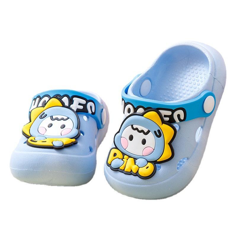 Kids Cartoon Clogs Non Slip Closed Toe Sandals Boys Girls Baby Outdoor Slippers Summer Beach Shoes For Toddlers