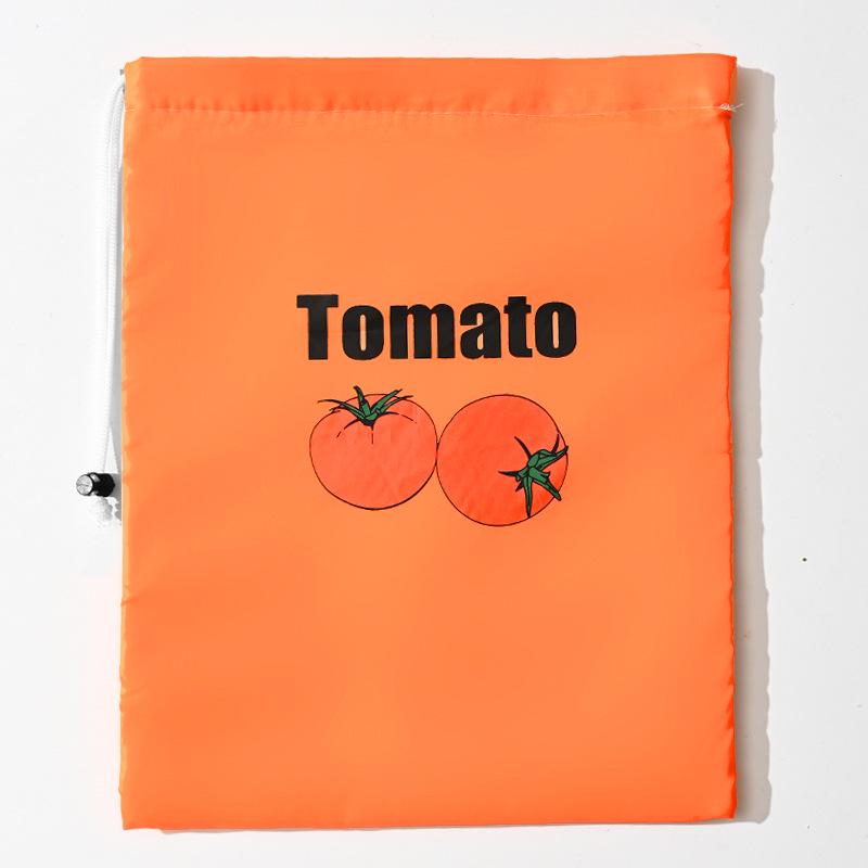 Polyester Drawstring Food-Grade Storage Bag: Fresh-Keeping Kitchen & Refrigerator Organizer