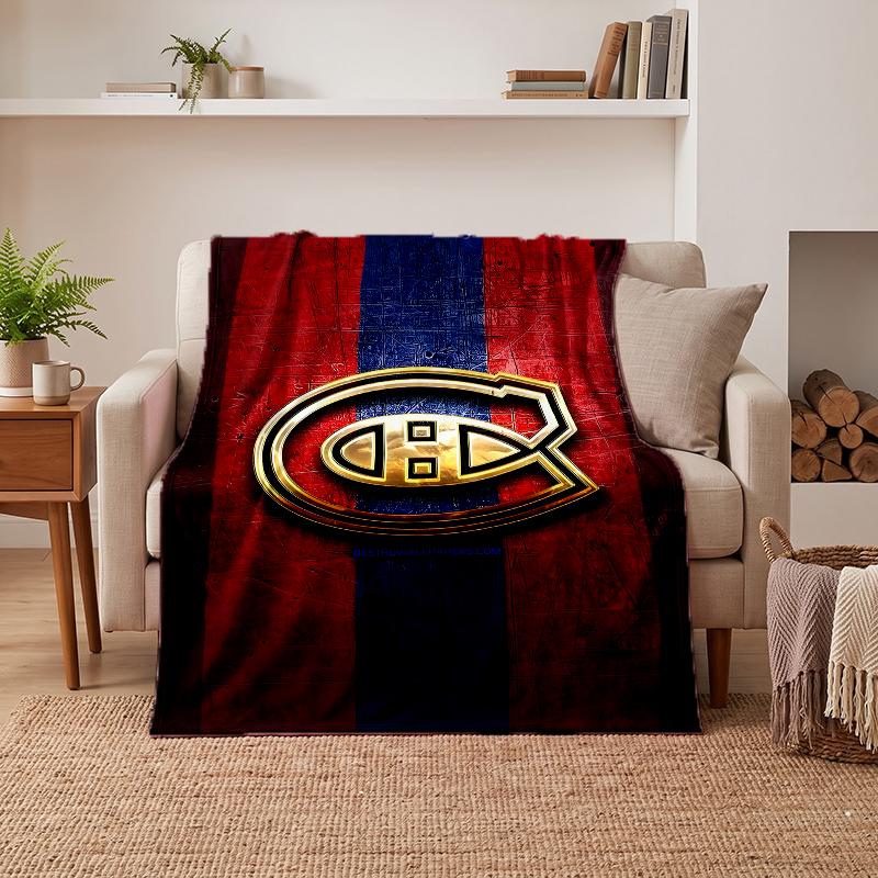 Montreal Canadiens Soft Warm Flannel Blankets Comfortable Blanket for Home Decoration Gifting