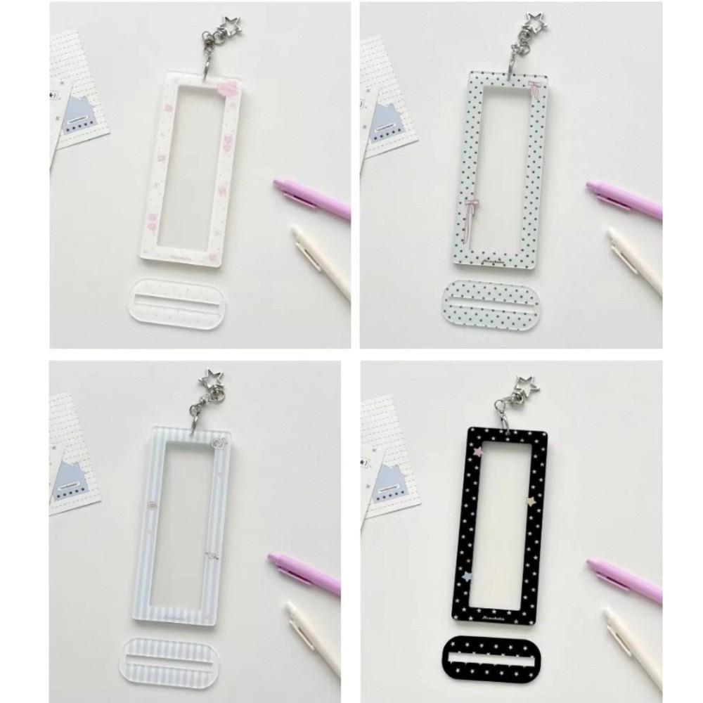 Interleaf Type Photo Booth Frames Acrylic Wedding Album Bookmark Holder For 2X6 Inch Photo Strips