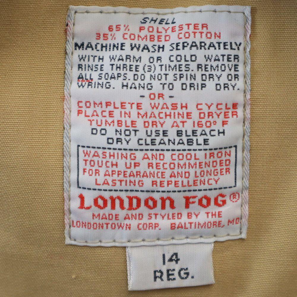 LONDON FOG 70s 80s Vintage Stainless Collar Coat 14REG Beige Women Used