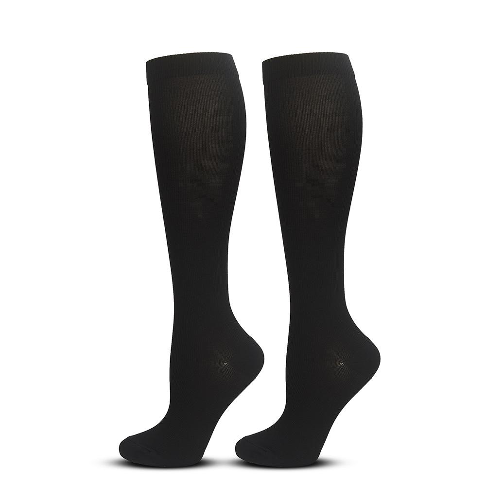 

Breathable Compression Open-Toe Calf Support Socks - Comfortable, Slimming, Elastic, Solid Color. Small/Medium