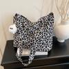 Spring messenger bag casual simple trend leopard print shoulder bag student canvas shopping bag