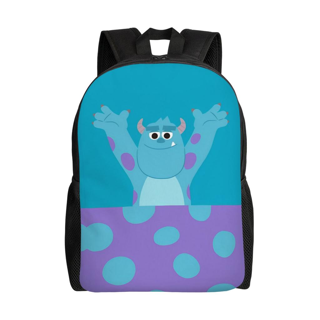Monsters University Backpack Sullivan Sulley Mike Streetwear Backpacks Men Daily Durable School Bags Design Rucksack