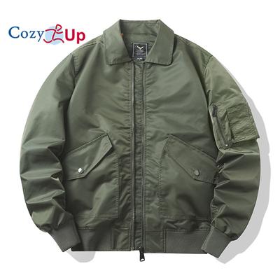 Cozy Up Men's Casual Jacket Outdoor Windbreaker Lightweight Softshell Flight Bomber Jackets
