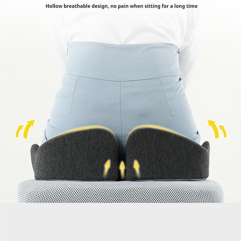Slow Rebound Memory Foam Office Chair Cushion Woman Tailbone Pelvis Orthopedic Medical Lady Seat Cushion Beautiful Buttocks Pad