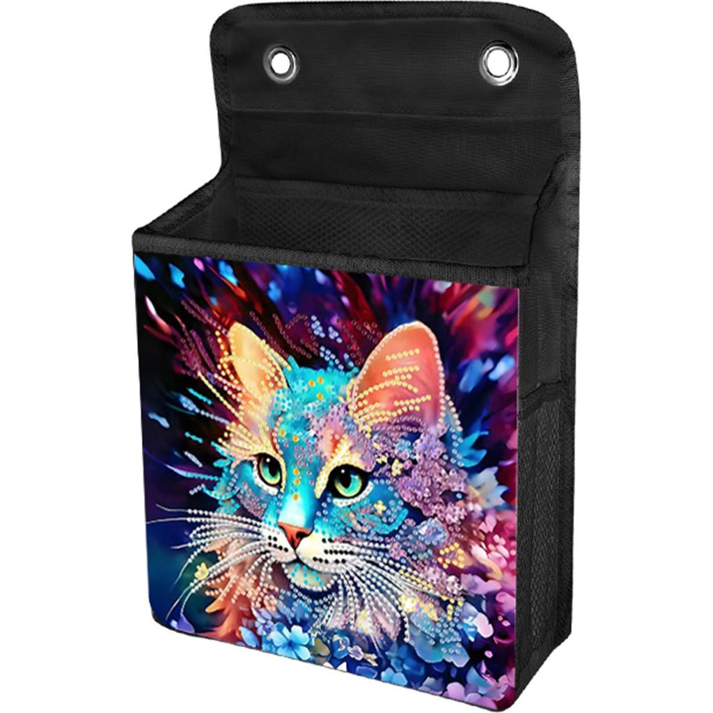 Christmas DIY Diamond Art Hanging Storage Bags Canvas Diamond Painting Hanging Storage Bag Diamond Painting Wall Hanging Bags