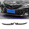 For 2018-2020 Toyota Camry Carbon Fiber Car Front Bumper Corner Lip Cover Trim