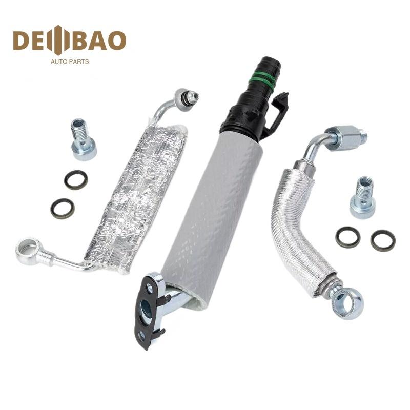 

55568031 1 Set Turbocharger Oil Return Feed Tube Hose 55568031 For Chevy Cruze Sonic Trax for Buick Encore 25196807