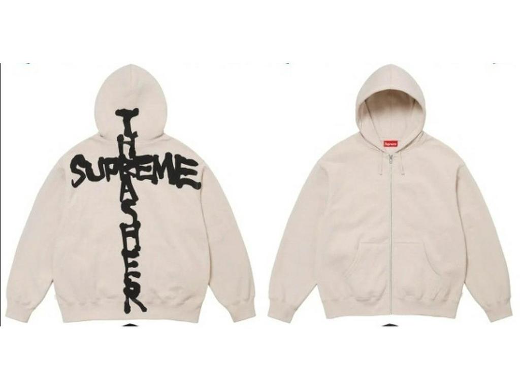 24FW Trendy Hooded Crewneck Sweatshirt