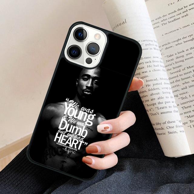 2Pac Tupac Shakur Phone Case Cover For iPhone 17 Air 16 15 14 plus 11 12 13 pro max coque Shell Fundas