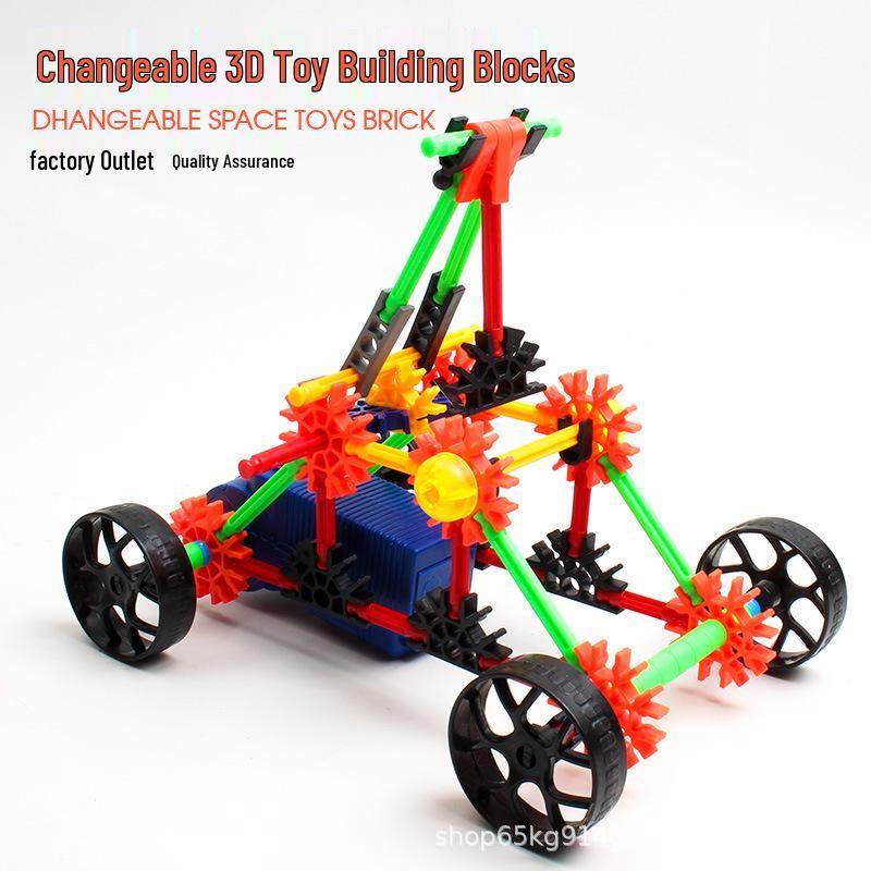 Electric Building Block Robot Toy: Large Particle Educational Set for Boys & Girls - English Version