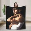 Jonathan Bailey Actor Collage Plush Blanket Soft Flannel Throw for Kids and Adults Warm Bedding for Home or Outdoor Perfect Gift