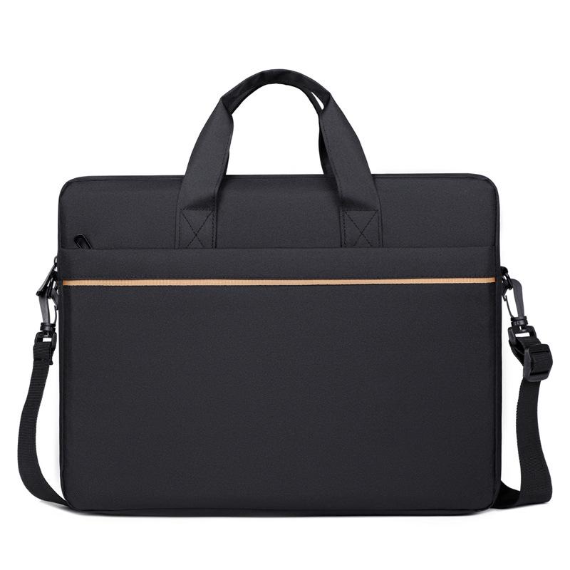 Men's 15-16 Inch Laptop Shoulder Bag - Large Capacity Business Briefcase with Custom Logo Print