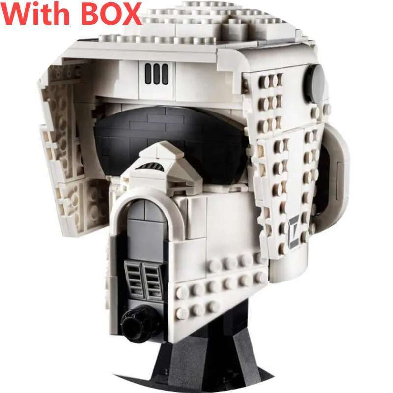 Hełm Pilota Myśliwca Kosmicznego Klocki do Budowania Dekoracja Biurka Bobas Leias Jangos Kylos Fetts Rens Klocki Prezent Upominki na Przyjęcie