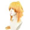 Yellow Demon Slayer Kimetsu no Yaiba Agatsuma Zenitsu femei coadă de cal perucă lungă costum Cosplay peruci din păr sintetic rezistent la căldură