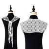 Women's Fashionable Lace Capelet with Embroidery Hollow out False Half Shirt Collar Neck for Special Occasion