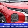 Car Headlight Tint Anti-Scratch Protective Cover Film Self Healing TPU Stickers For Mitsubishi OUTLANDER -2024 Accessories