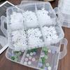 Large Capacity Transparent Boxes for Jewelry Earring Rings Bracelet Boxes Removable Storage Box Container Dustproof Organizer