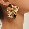 1 Paire de Boucles d'Oreilles Clous Design Géométrique Irrégulier Boucles d'Oreilles en Métal Boucles d'Oreilles Pendantes Surface Miroir Exagérée Bijoux Cadeau