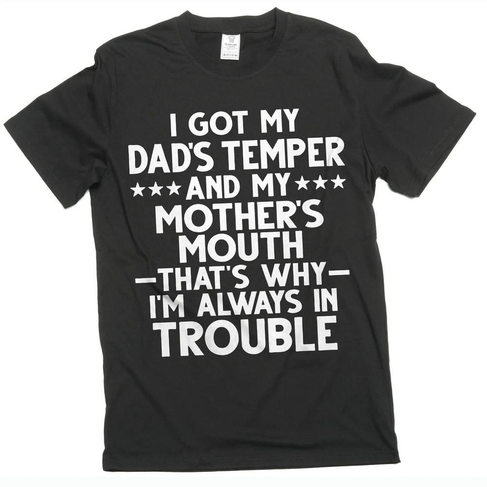 

Мужская футболка с забавной шуткой Сын Дочь Юмор Юмористические подарки Семейный подарок Футболки M