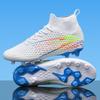Fashion Men Football Boots Long Spikes High Ankle Soccer Shoes AG/TF Kids Outdoor Grass Cleats Soccer Boots Training Sport Football Shoes