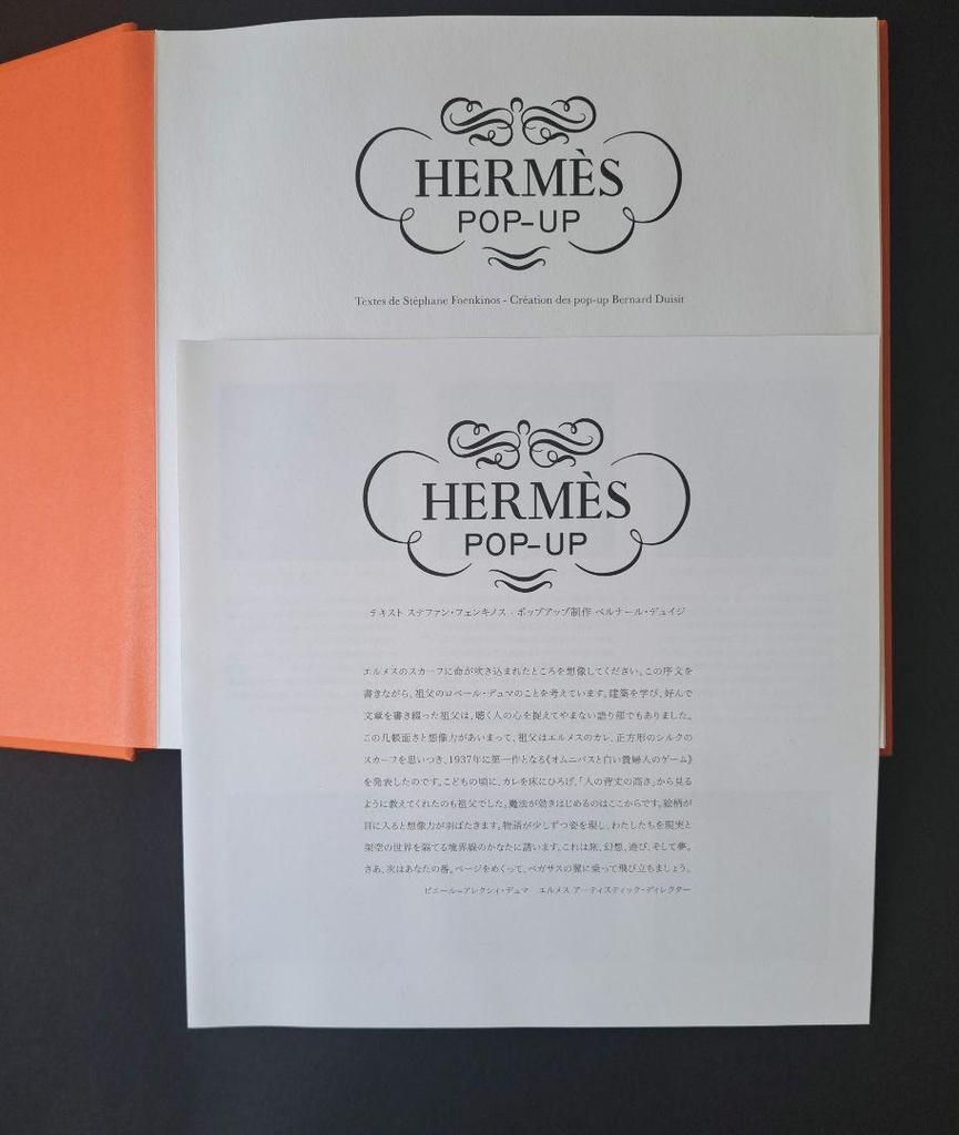 [USED] HERMÈS Hermès pop-up art book.