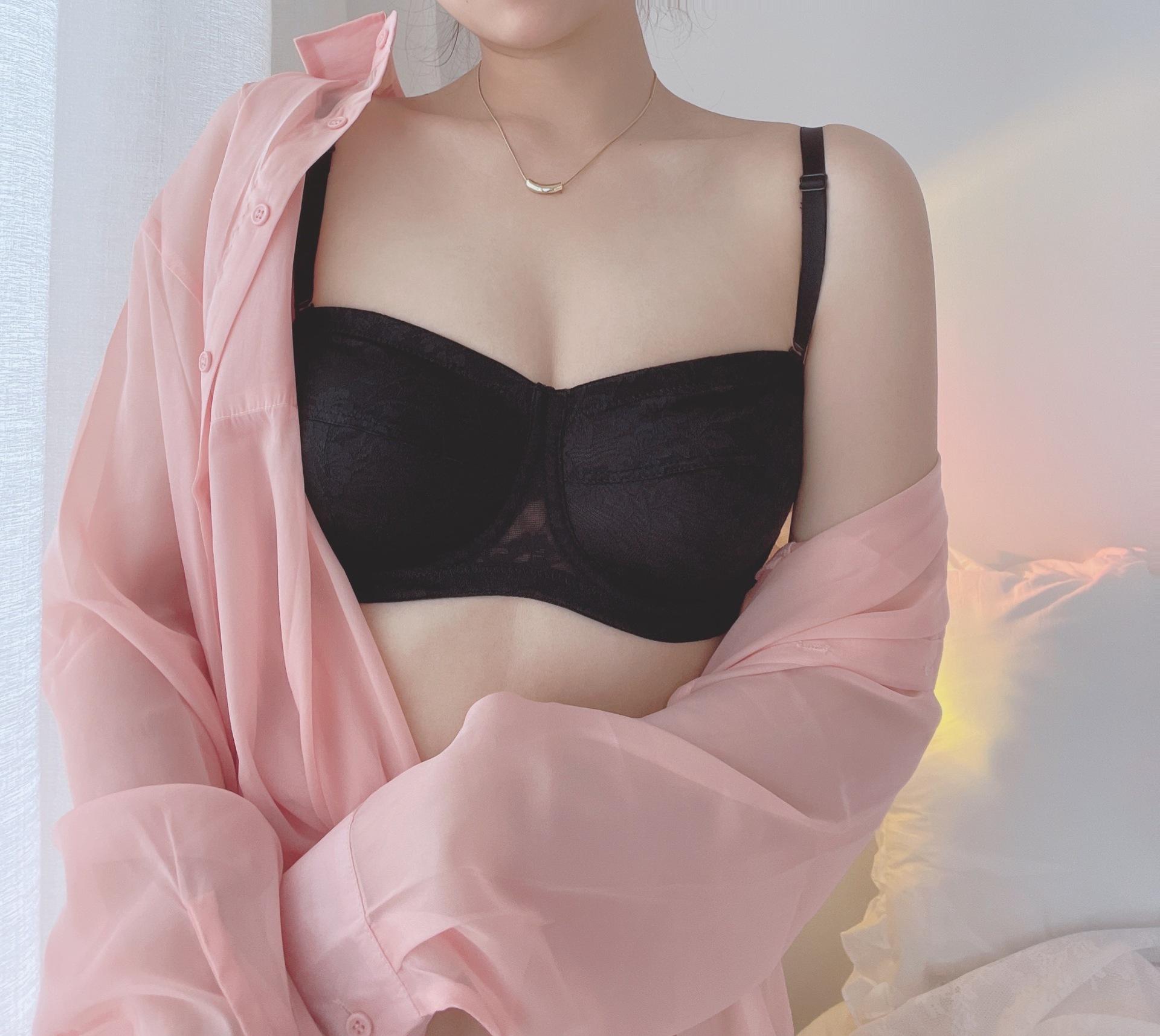 

Бюстгальтер без бретелек, бесшовный ультратонкий бюстгальтер для женщин, Нескользящий бюстгальтер с эффектом пуш-ап, сексуальный кружевной женский нижнее белье 40C