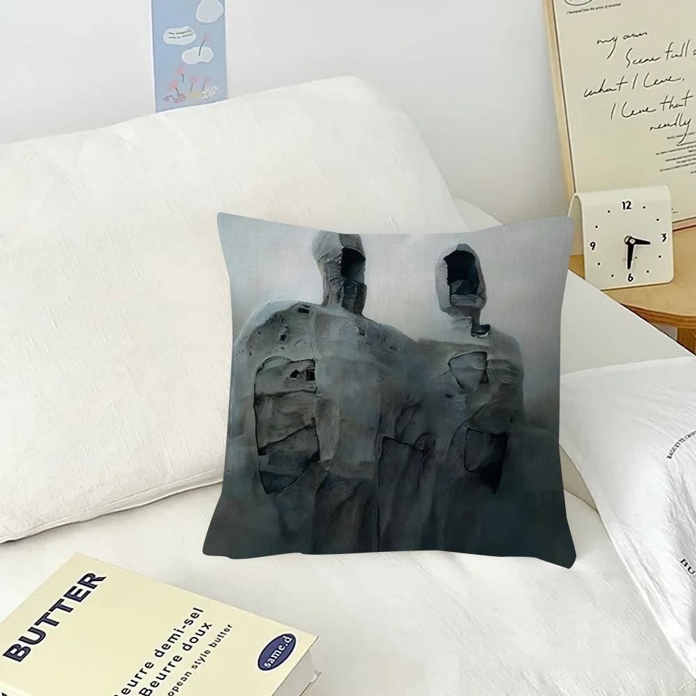 Z-ZdzislawBeksinskis Art  Pillow Covers Cartoon Sofa Decorative Home Double-sided Printing Short Plush Cute Cushion Cover