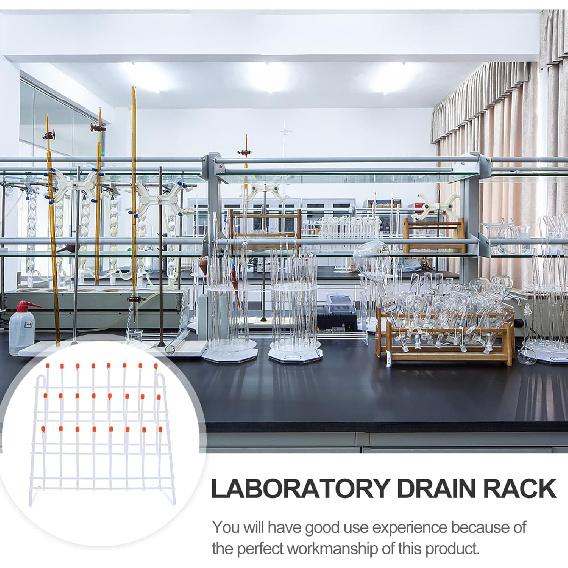 Laboratory Beaker Drying Holder Draining Rack for Test Tubes and Glassware Organization and Practical Drying for Labs