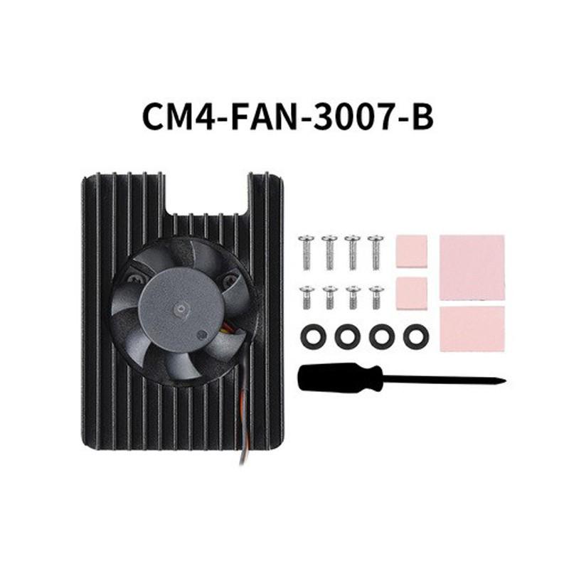 Raspberry Pi CM4 Aluminum Alloy Fan Heatsink with PWM Control and Thermal Paste