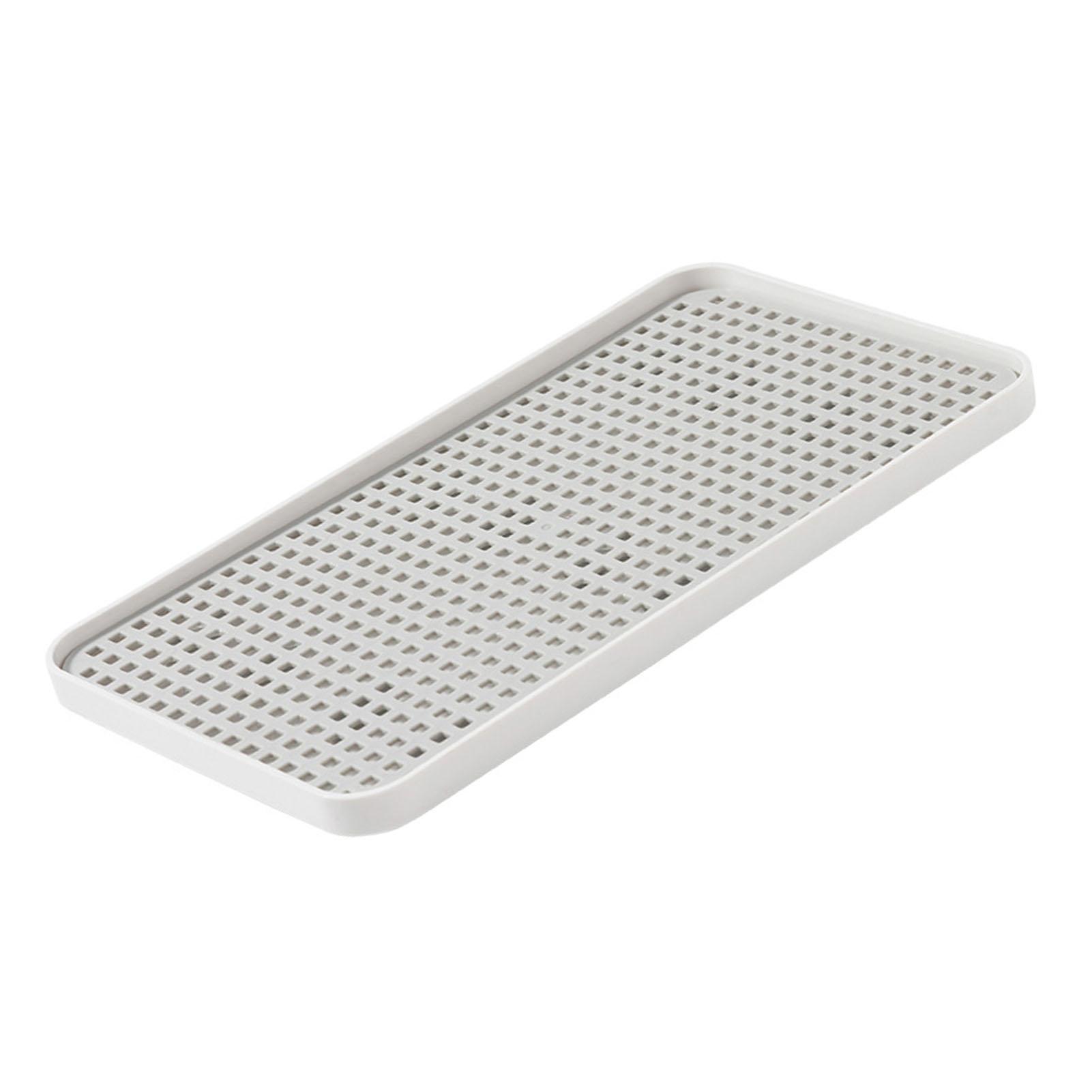 

Double Layer Draining Tray Efficient Water Drainage Easy to Clean Space Saving for Cups Utensils Home Office Restaurants