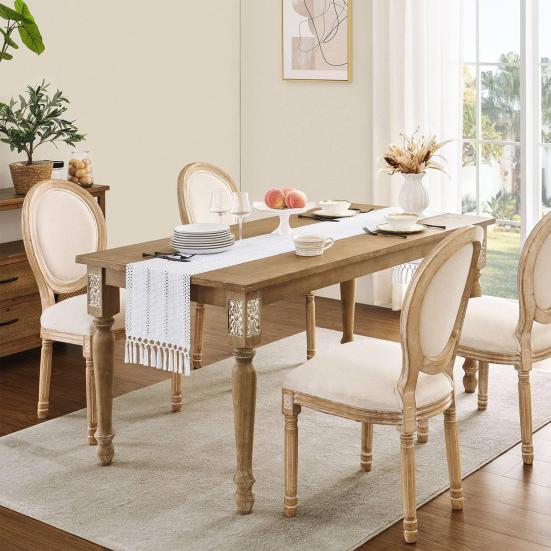 Boho Table Runner Farmhouse Woven Macrame Table Runner Home Decor Rustic