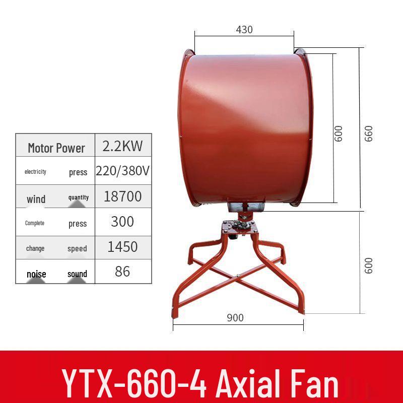 High-Power Oscillating Industrial Fan for Factory and Greenhouse Cooling