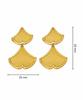 Stylish Gold Leaf Design Earrings - High-End Stainless Steel Studs & Dangles