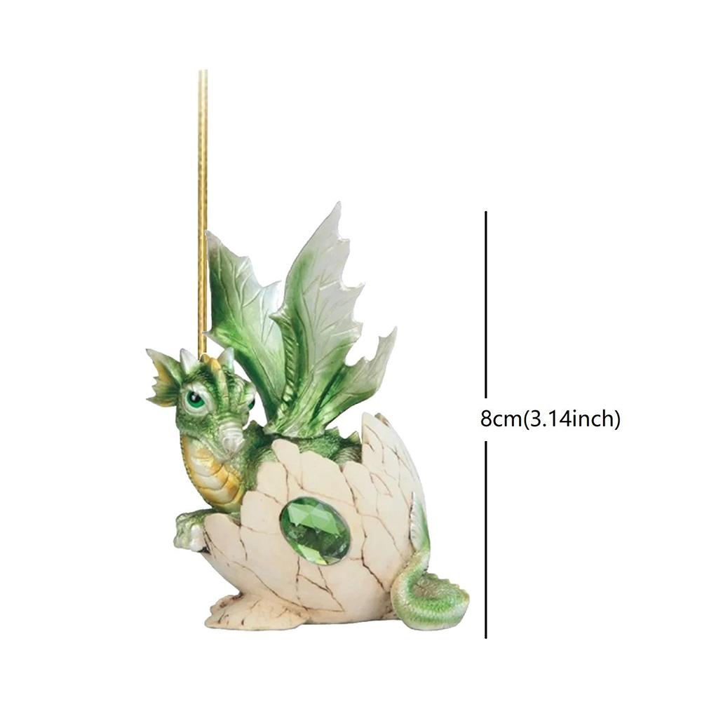 Christmas Dragon Baby Hanging Decor Exquisite Dragon Hanging Ornaments Realistic Dragon Egg Hanging Pendant for Xmas Party Decor