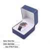 Frosted PU Flip-Top Watch and Jewelry Storage Box