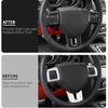Linskip Steering Wheel Trim Compatible with Dodge Charger/Challenger/Durango/Dart 2009-2014 & Journey 2013-2022, Steering Wheel Cover for Charger