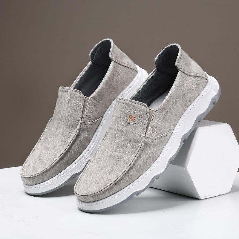 Moda Scarpe di stoffa Old Beijing da uomo 2024 nuove scarpe singole casual autunnali confortevoli in tela lavata scarpe da uomo alla moda e versatili