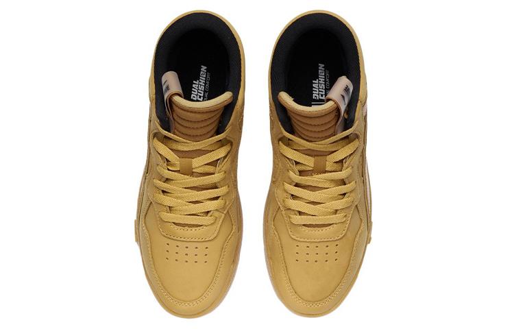 Li Ning Wave Non slip Lightweight Mid top Skateboard Shoes Women's Mineral Yellow AGCR402-2