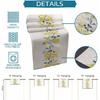 Summer Table Runner 70 Inches Long Spring Flower Wild Leaves Seasonal Runner for Tables Dining Room Blue White Yellow Floral Holiday Dinner Runner