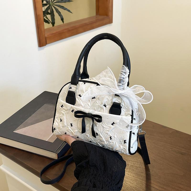 Premium Printed Bow Shell Bag Women's New Commuter Pillow Bag Retro Women's Bag