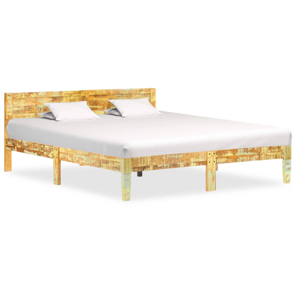 Solid Wood Bed Reclaimed Wood 180 x 200 cm