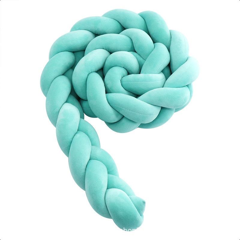 3 Stränge geknoteter geflochtener Streifen für Kinderzimmer, Mutter- und Säuglingsqualität, Krippenschutz, Antikollisionsstreifen, Sicherheitszaun