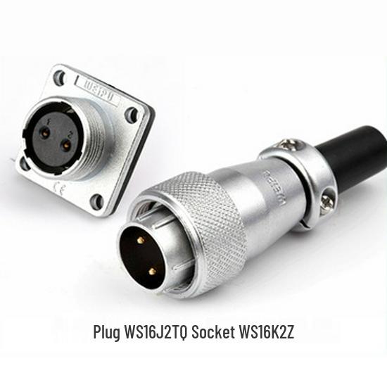 WEIPU WS16 Aviation Plug Industrial Connector, 2-10 Pin, Metal