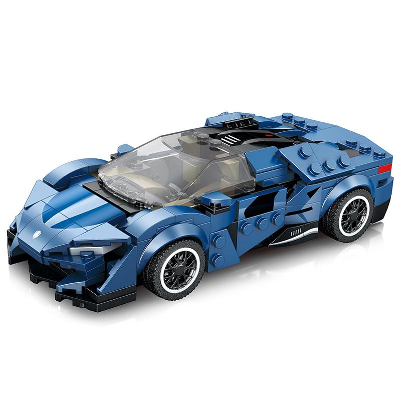 

Non-Toxic 298Pcs City Racing Building Blocks 1:24 Car Model Assembly Bricks Toys Desktop Decoration Display Children Toys Holiday Gifts