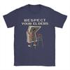 Respect Your Elders Retro Gaming Funny Gamer Controller 80s Cotton TShirt For Adult Summer  TShirts O Neck Tees Oversized Tops