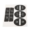 Cars Button Repair Stickers For Mk5 04/05/06/07/08 Center Console AC Climate Control Buttons Worn Repair Kits Decals Stickers